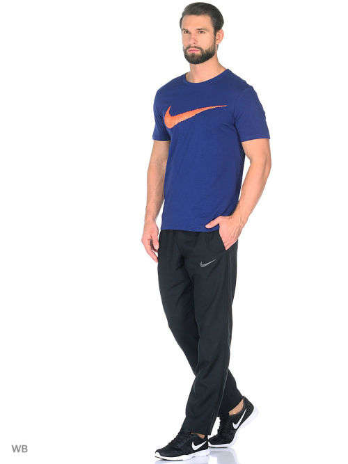 Original Mens Nike NSW TEE HANGTAG SWOOSH Blue 707456 429 Size Medium