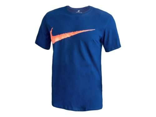 Original Mens Nike NSW TEE HANGTAG SWOOSH Blue 707456 429 Size Medium