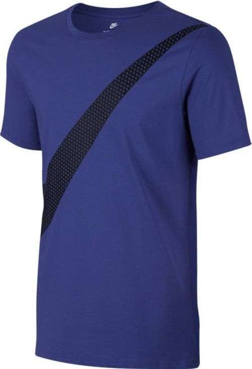 Original Mens NIKE Short Sleeve Print Swoosh 100% Cotton Athletic Cut 940647 063 Size Medium