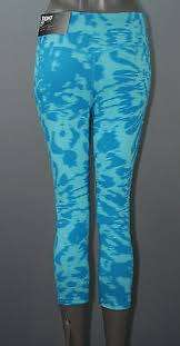 Original NIKE Womens Legend DFC Filter Tight Aqua Blue Print 904287 472 Size Medium