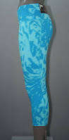 Original NIKE Womens Legend DFC Filter Tight Aqua Blue Print 904287 472 Size Medium