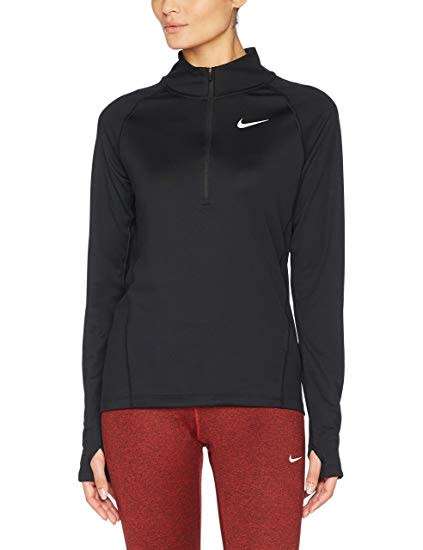 Original Women's Nike Dri-Fit DRY Element 1/2 Zip Running Top AJ4660 010 Size Medium