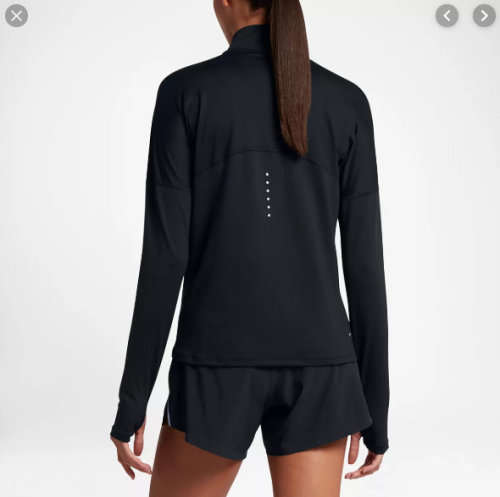Original Women's Nike Dri-Fit DRY Element 1/2 Zip Running Top AJ4660 010 Size Medium