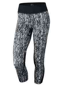 Original Womens NIKE Dri-Fit Power Graphic Running Crop 904883 010 Size Medium