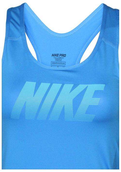 Original Womens NIKE PRO COOL GRAPHIC TANK TOP Blue 893781 435 Size Small