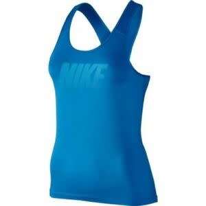 Original Womens NIKE PRO COOL GRAPHIC TANK TOP Blue 893781 435 Size Small