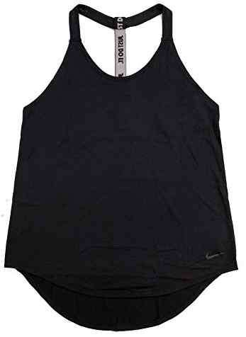 Original Womens Nike Dri-Fit Elastika Solid Athletic Training Tank Black 871795 010 Size Small