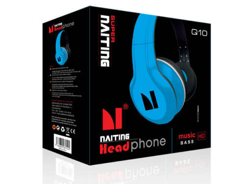 SUPER NAITING Q10 MEGA BASS HEADPHONES FOR IPHONE OR ANDROID OR ANY 3.5MM