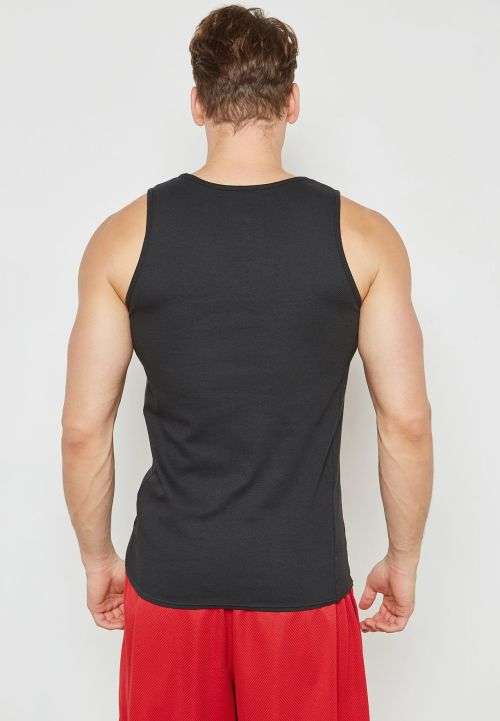 Original Mens Jordan Rise Basketball Tank Black 861494 010 Size Large