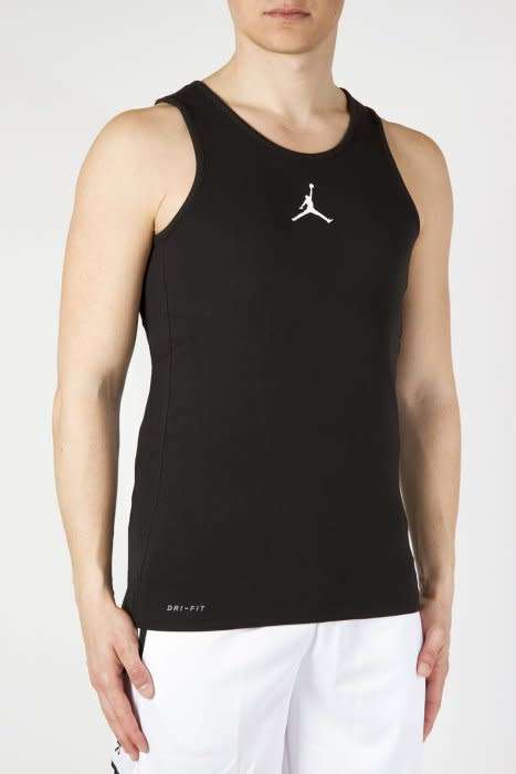 Original Mens Jordan Rise Basketball Tank Black 861494 010 Size Large