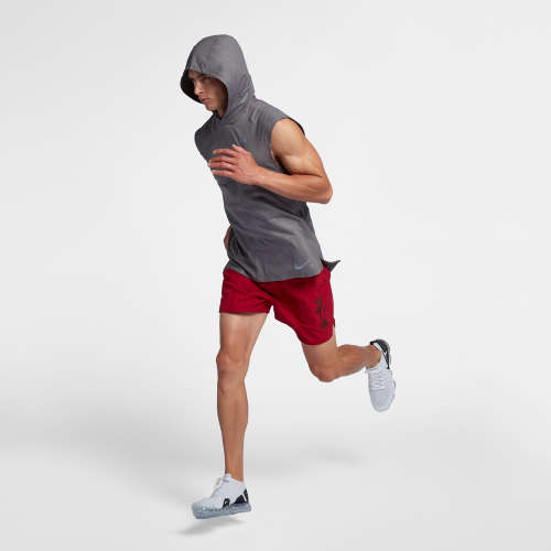 Original Mens Nike Element Hoodie Singlet Running Top Grey 928553 036 Size Extra Large