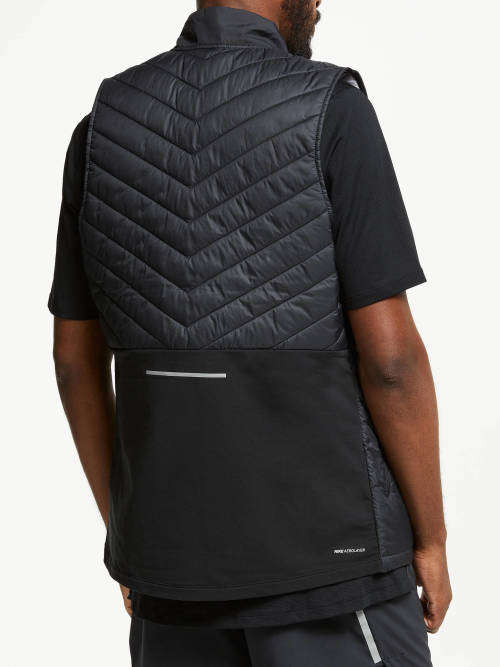 Original Mens Nike AeroLayer Men's Running Vest Black/Atmosphere Grey CJ5478 010 Size Large