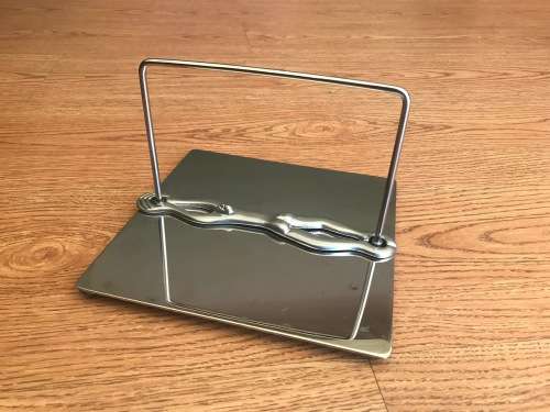 CaRRol BoYeS "Breaststroke" Serviette Holder Pewter and stainless Steel