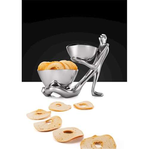 CaRRol BoYeS "Laid Back" Chip and Dip Serving Stand - Preowned