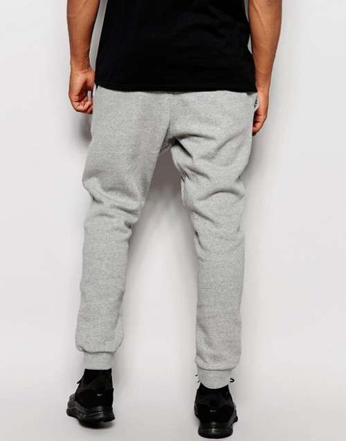 Original NIKE Mens Club Cuffed Joggers Grey 813268 063 Size Extra Large