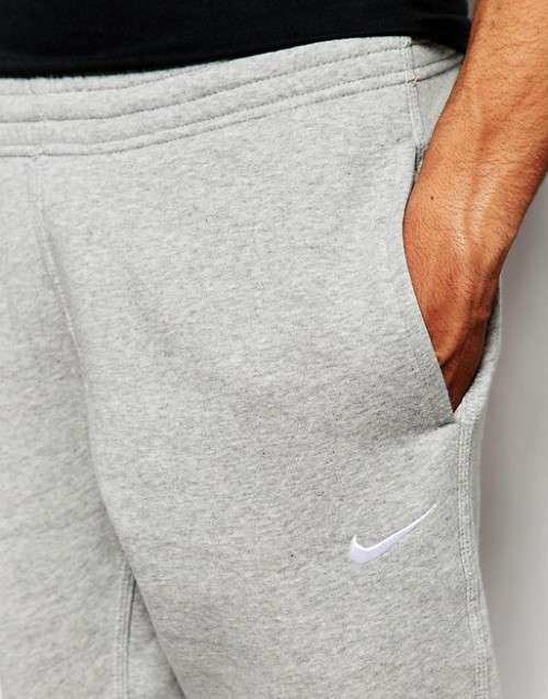 Original NIKE Mens Club Cuffed Joggers Grey 813268 063 Size Extra Large