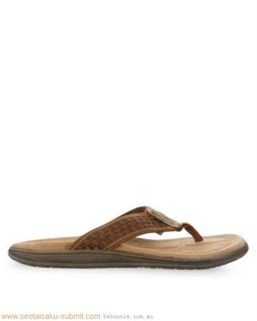 Original Mens Jeep Antonio Finding Slip-On Sandal Tan - Men Slip On Size UK 8 (SA 8)