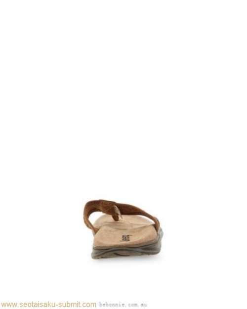 Original Mens Jeep Antonio Finding Slip-On Sandal Tan - Men Slip On Size UK 8 (SA 8)