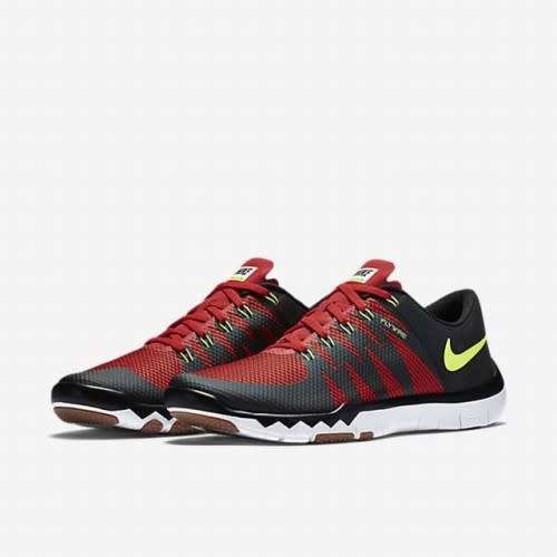 Original Mens Nike Nike Free Trainer 5.0 V6 University Red/ Black 719922 670 Size UK 11 (SA 11)