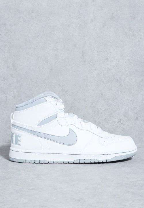Original Mens Nike BIG NIKE HIGH 336608 118 White/ Wolf Grey Size UK 11 (SA 11)