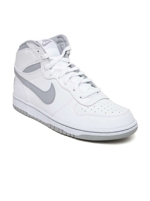 Original Mens Nike BIG NIKE HIGH 336608 118 White/ Wolf Grey Size UK 11 (SA 11)