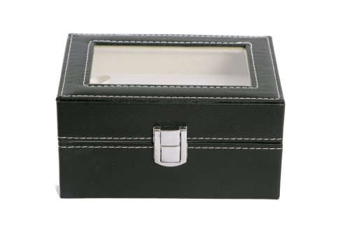 3 Slot PU Leather Watch Display Storage Box Organizer