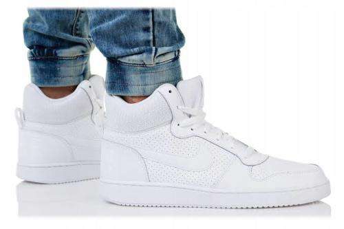 Original Mens Nike Court Borough MID 838938 111 White/ White Size UK 11 (SA 11)