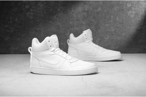 Original Mens Nike Court Borough MID 838938 111 White/ White Size UK 11 (SA 11)