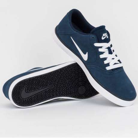 Original Mens Nike SB CHECK 705265 411 Obsidian /White Size UK 8.5 (SA 8.5)