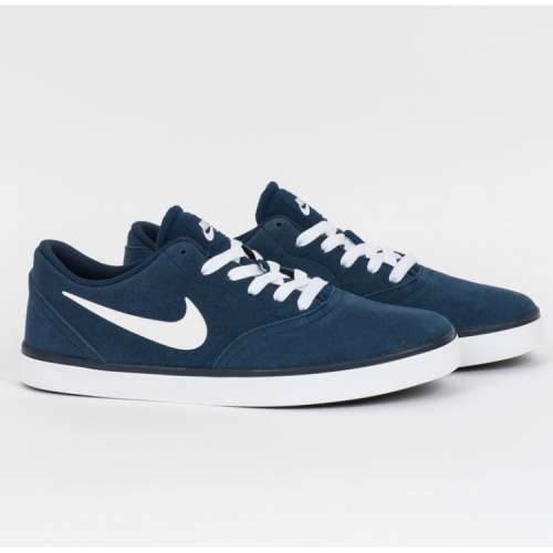 Original Mens Nike SB CHECK 705265 411 Obsidian /White Size UK 8.5 (SA 8.5)