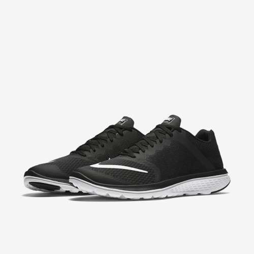Original Mens Nike FS Lite Run 3 Running Shoes Black / White 807144 001 Size UK 11 (SA 11)