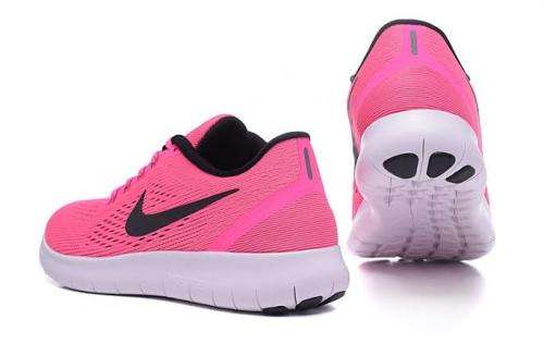 Original Women's Nike FREE RN Pink Blast/ Black Fire 831509 600 Size UK 5.5 (SA 5.5)