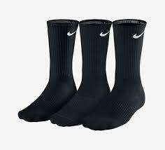 Original Men's 3 Pairs Nike Performance Cushion Crew Black SX4700 001 Fits Size UK 8-11