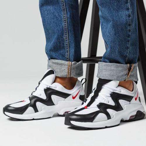 Original Mens NIKE Air Max Graviton AT4525 100 White / University Red Size UK 9 (SA 9)