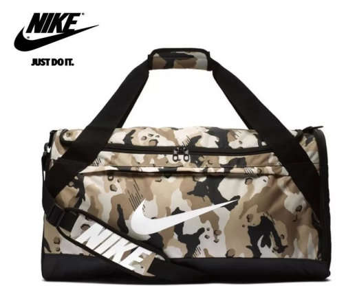 Original NIKE Brasilia Training Duffle Bag Camo CK0940 008 (40L)