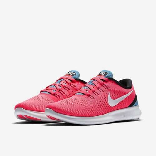 Original Women's Nike FREE RN RACER PINK/ OFF WHITE 831509 602 Size UK 5 (SA 5)
