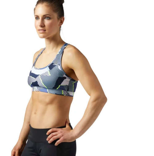 Original Womens Reebok Sports Bra Medium Support BQ5453 Size Medium