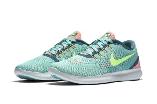 Original Women's Nike FREE Hyper Turquoise/ Host Green 831509 302 Size UK 4.5 (SA 4.5)