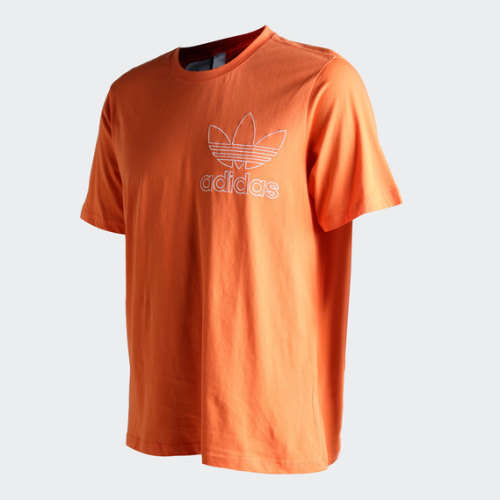 Original Men's ADIDAS OUTLINE TEE Orange CL0278 Size Medium