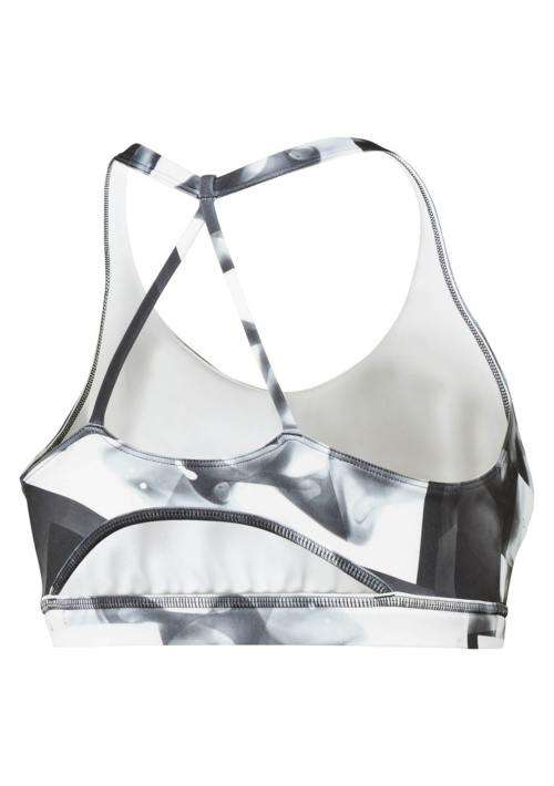 Original Womens Reebok WORKOUT READY TRI BACK PRINTED SPORTS BRA Size Medium