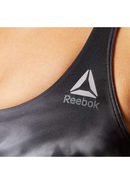 Original Womens Reebok WORKOUT READY TRI BACK PRINTED SPORTS BRA Size Medium