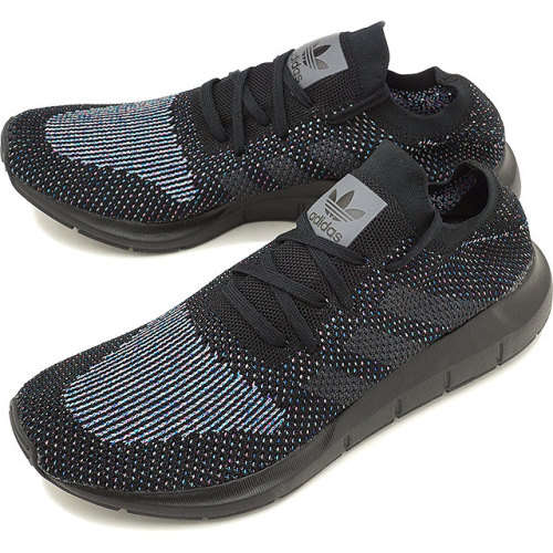 Original Men's adidas Swift Run Primeknit Core Black/Grey Five/Core Black CG4127 Size UK 10 (SA 10)