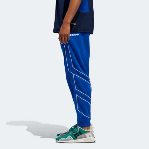 Original Men's adidas EQT Outline Track Pants Blue DJ1727 Size Extra Large