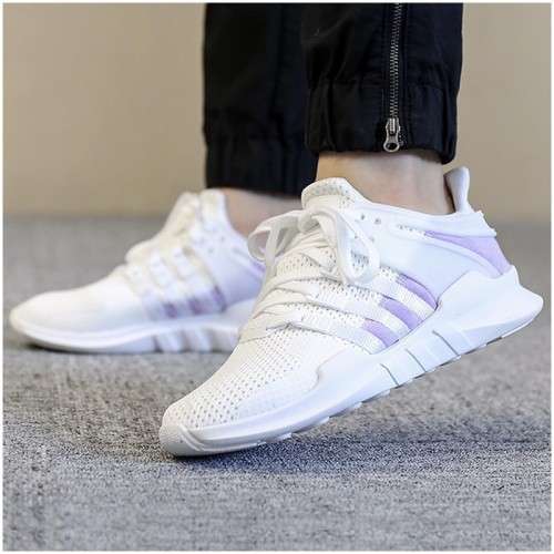 Original Women's adidas EQT Support Adv Running Trainers Purple Glow/ White BY9111 Size UK 7 (SA 7)