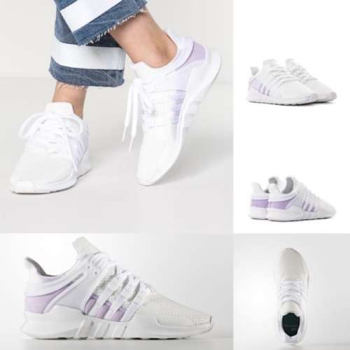 Original Women's adidas EQT Support Adv Running Trainers Purple Glow/ White BY9111 Size UK 7 (SA 7)