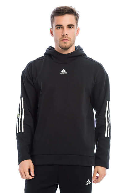 Original Men's adidas ID Champ Hd 2 Hoodie Black CY9869 Size Extra Large