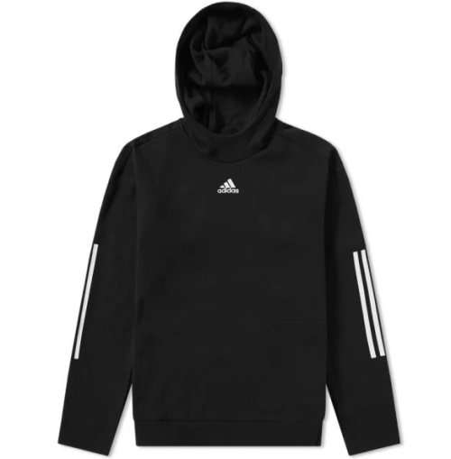 Original Men's adidas ID Champ Hd 2 Hoodie Black CY9869 Size Extra Large