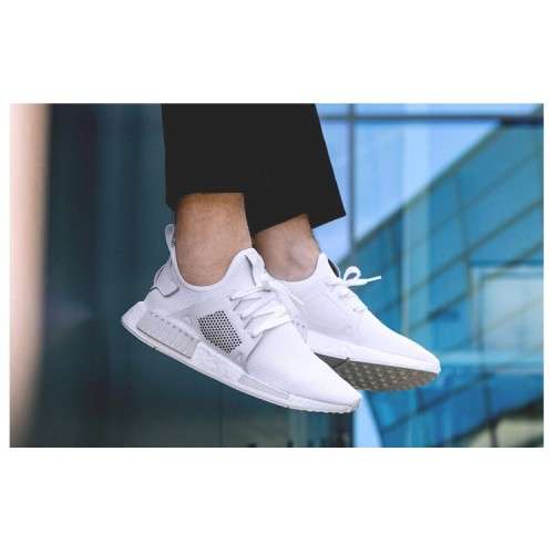 Original Mens adidas NMD_XR1 Triple White BY992 Size UK 7 (SA 7)
