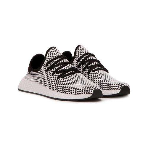 Original Men's ADIDAS Deerupt Runner Core Black/ White CQ2626 Size UK 10 (SA 10)