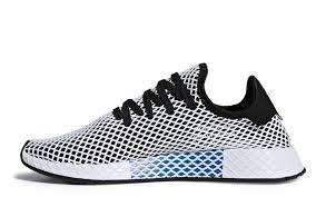 Original Men's ADIDAS Deerupt Runner Core Black/ White CQ2626 Size UK 10 (SA 10)